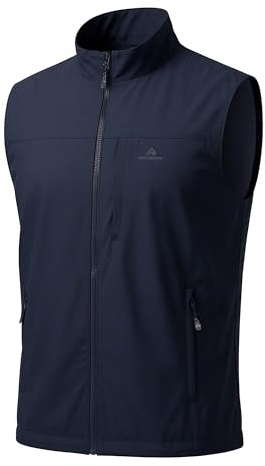 Pioneer Camp Herren Outdoor Weste – Atmungsaktive & Winddichte Funktionsweste mit Mesh-Einsätzen, Schnelltrocknend, 4-Wege-Stretch, Reißverschluss & Multi-Taschen. Ideal für Angeln, Wandern