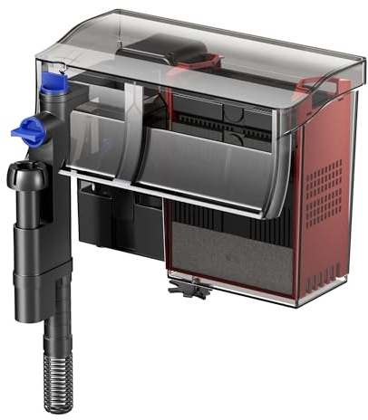 SunSun CBG-800 Hang On Filter mit UVc-Lampe, Anhängefilter 800 l/h für Aquarien bis 190 L