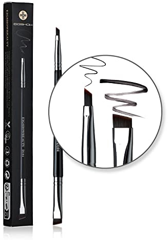 EIGSHOW Augenbrauenpinsel & Eyelinerpinsel, doppelendiger Makeup-Pinsel, abgewinkelter Augenbrauenpinsel, ultrafeiner Eyelinerpinsel(D104)