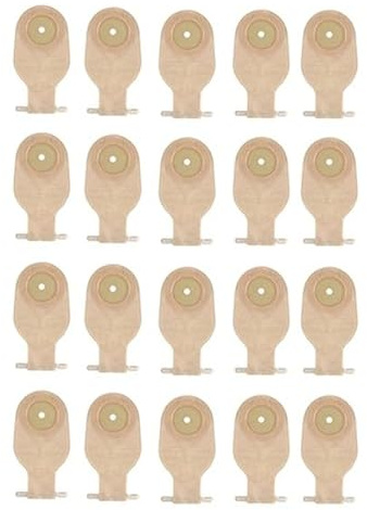 Tagtight 20 Stück Stomabeutel, Kolostomiebeutel, Einteilig Drainagebeutel Stomabeutel, Entleerbare Beutel für Kolostomie, Ileostomie, Stomapflege, 20-60 mm Ablassventil, Kolostomiebeutel