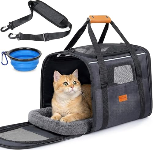 Morpilot Katzentransportbox Transportbox 46.5x32x36cm Dunkelgrau Einfarbig