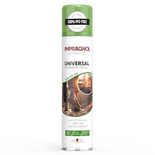 IMPRÄGNOL Universal Imprägnierspray | 100% PFC-frei & wachsbasierter Nässeschutz | Für Leder, Textilien & High-Tech-Gewebe | 400 ml