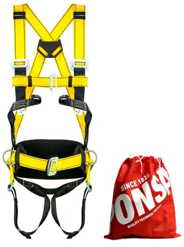 PONSA CGPK8 - AUFFANGGURT mit doppeltem Verankerungspunkt und Positionierungsgurt - Grundlegend Basik Absturzsicherung Fallschutz - EN361/ 358