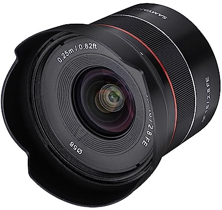 Samyang AF 18 mm F2.8 FE (Tiny but Super Wide) – Autofokus Vollformat und APS-C Festbrennweite Objektiv Sony E E-Mount für Sony Alpha A9 A7 A7C II A7C R A6600 A6500 A6400 A6300 A6000 A5100 A5000