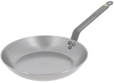 de Buyer - MINERAL B Pfanne aus Stahl - 26 cm - 5610.26, Silber