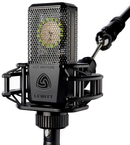 LEWITT LCT 440 Pure XLR Studiomikrofon für Recording in Studioqualität | Kondensatormikrofon für Gesang und Instrumente - inkl. Popfilter, Spinne, Windschutz und Tasche