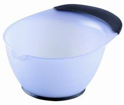 Färbeschale transparent "New" flieder mit gummiertem Griffstück