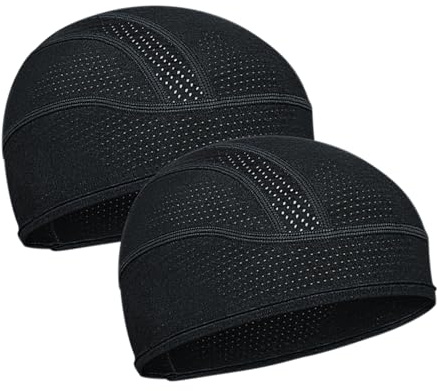 ROCK TAKIN Sommer Fahrradmütze Unter Helm, UV-Schutz Fahrrad Mütze Kühlende Fahrradhelm Mütze Leichte Skull Cap für Herren Damen - 2 Stück