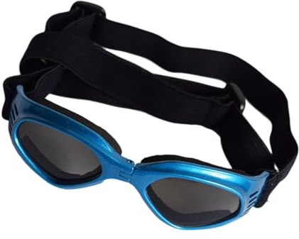 Blaue Hunde Sonnenbrille mit Verstellbaren Riemen, Ac Rahmen