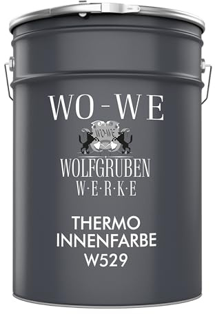 WO-WE W529 Thermo Innenfarbe – Wandfarbe & Wandbeschichtung für Wohnräume, geruchsneutral, 10 L