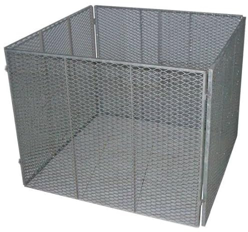 TrendLine Metallkomposter 100 x 100 x 80 cm Gartenkomposter Streckmetall