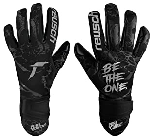 Reusch Torwarthandschuhe Kinder Jugendliche | langlebiger Grip & sichere Passform | atmungsaktiv | für Training & Spiel | Naturrasen, Kunstrasen & Hartplatz | Größe 4-7 | Pure Contact Infinity Junior