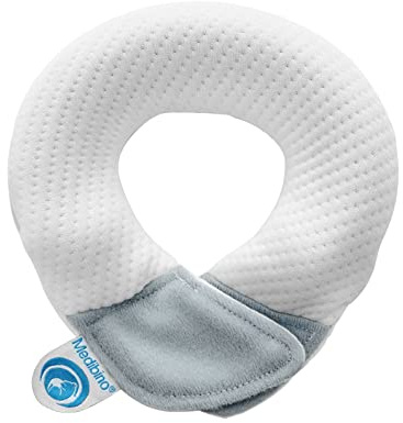Medibino® | Medizinisch patentiertes Babykissen gegen Plattkopf, Kopfverformungen und Flachkopf | Grau