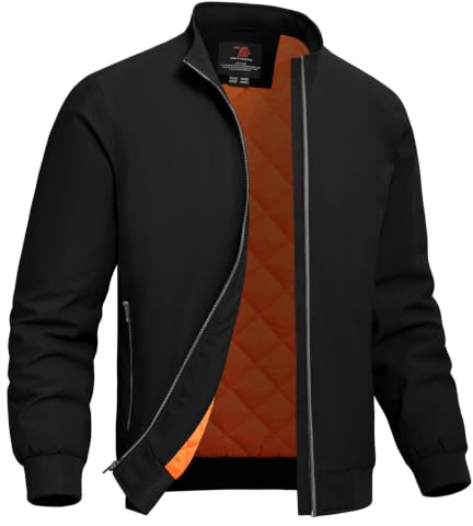 Rdruko Bomberjacke Herren Jacke Winterjacke Wärme Lässig Übergangsjacke | Winter Herrenjacke Winddicht Freizeitjacke Blouson Jacken Gestepptes Futter Männer Fliegerjacke