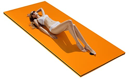 COSTWAY Schwimmmatte, Wasserhängematte, schwimmende Wassermatte | Reißfester XPE-Schaum, Wasser Hängematte, Wasserliege, für Kinder, Erwachsene, Pool