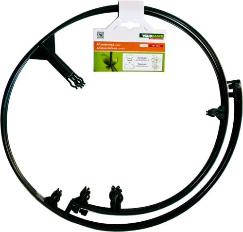 Windhager Pflanzenring Vario, Pflanzenstütze, Staudenhalter, Blumenstrütze, Strauchstütze, 35-50 cm, 3-Stück