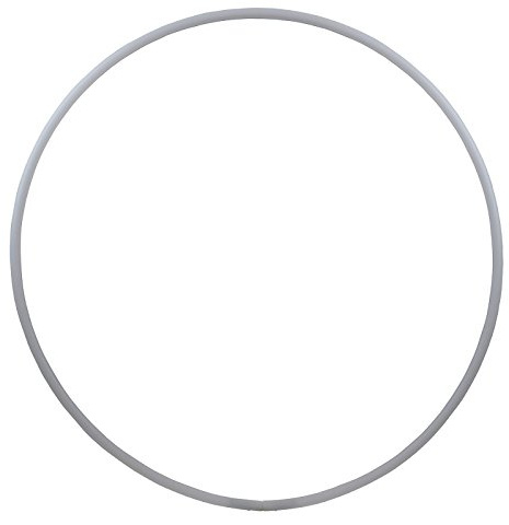 HOOPOMANIA Hula Hoop Rohling 16mm [90cm - weiß] Hula Hoop Kunststoffreifen aus HDPE