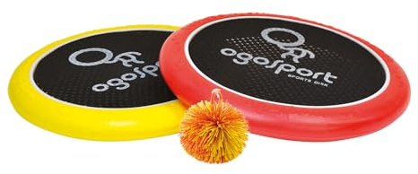 Schildkröt® Ogo Sport Set, 2 Ogo Softdiscs Ø29cm, rot und gelb, 1 Ball, Standardgröße, beliebte Spiel-Klassiker, 970117