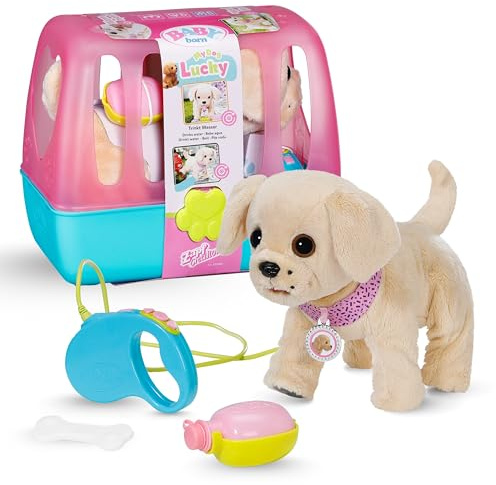 BABY Born Mein Hund Lucky mit 5 verschiedenen Funktionen, für Kinder ab 3 Jahren, funktioniert mit Batterien, 835869 Zapf Creation