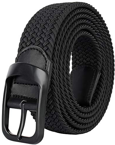 Drizzte Gürtel Übergröße Herrengürtel Männer Arbeits Stretchgürtel Flechtgürtel Schwarz 150cm