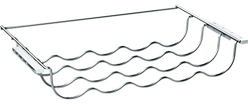 Bosch KSZ10020, Flaschenablage für aufgelistete EINBAU-Kühlgeräte, 5 Flaschen, 28,7 × 47,8 × 7,7 cm (L × B × H), lebensmittelecht, chrom