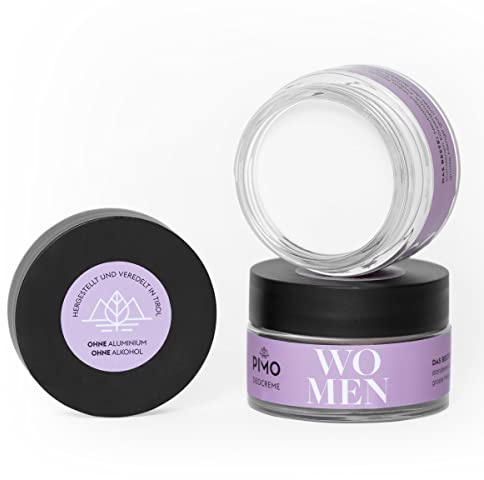 PIMO Deocreme - 24h Schutz - ohne Aluminium - ohne Alkohol - 100% Schutz - Kakaobutter - Mandelöl - Sheabutter - Vegan - 50 ml - Glastiegel - Hergestellt in Österreich