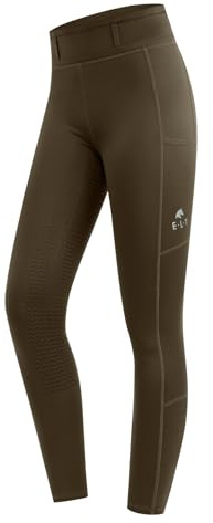ELT Thermo-Reitleggings Ella, grünbraun, Gr. 140
