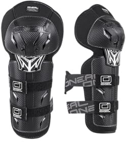 O'NEAL | Knieprotektor | Kinder | Motocross Enduro | Verstellbare & elastische Klettbänder, Robuste Pastikschalen | Pro III Youth Knee Guard | Schwarz | One Size