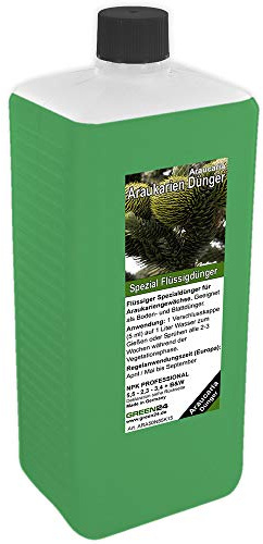 Araukarien-Dünger XL 1 Liter, Pflanzen Dünger für Araucaria Andentanne Araukarie Schmucktanne