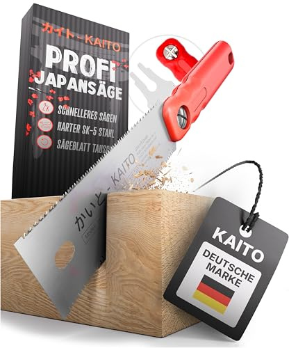 KAITO® Profi Japansäge Zugsäge japanische Säge Holz für Gewerbe & Heimwerk Handsäge Holzsäge Feinsäge (Mini/Säge)