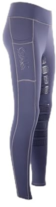 AK Wintex Reithose zum Überziehen, hohe Taille, Winter-Leggings, Vollbesatz, Silikongriff