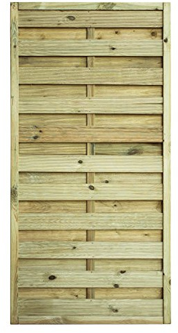 AVANTI TRENDSTORE - Lara - Gartensichtschutzwand, mit Rahmen 4,4x4,4cm und Lamellen geriffelt, in 3 Maßen erhältlich (90x180 cm)