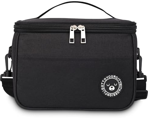 BALIGO Kühltasche Klein 6.4L, Lunchbox Tasche, Lunchtasche Isoliert, Faltbar Kleine Kühltasche, Lunchbag, Lunch Tasche, Tragbar Lunchbox Tasche Arbeit Reisen Büro Picknick