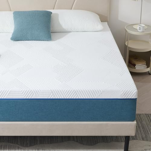 Hiimgo matratze 140x200, Höhe 25 cm Orthopädische Kaltschaummatratze, Mittlerer Härtegrad (H3), Schaumstoff Rollmatratze mit Bezug, Abnehmbar & Waschbar