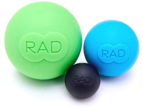 RAD Faszienball 3er-Set Massagebälle | Selbstmassage Lacrosse Ball Trigger punkt | 3 Verschiedene Dichten