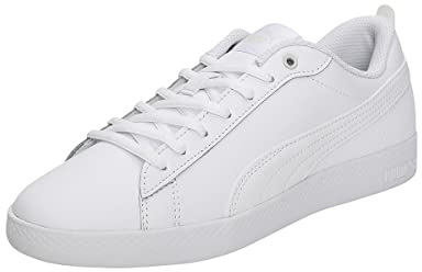 PUMA Damen Puma Smash Wns V2 L Sneaker, Puma White Puma White, 39 EU