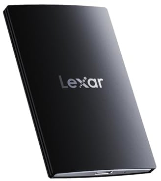 Lexar Externe SSD 1TB, USB 3.2 Gen2x2 Portable SSD, bis zu 2000 MB/s Lesen, 1800 MB/s Schreiben, Tragbare SSD für iPhone15-Serie/Mac/PS5/XBOX/Laptop/PC und Spielkonsole