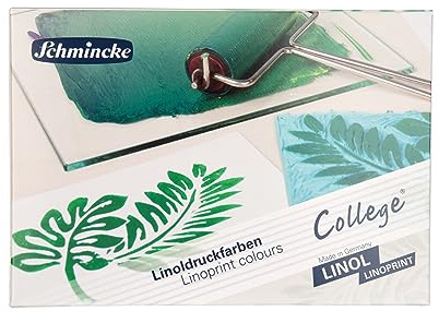 Schmincke College Linol Linoldruckset mit 5 x 75 ml Tuben, 84 001 097
