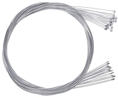 ZYHDFH 20 Stück Bremszug Fahrrad Bremskabel Fahrrad Bremszug Innenzug Bremsinnenzug Bremse Bowdenzug Edelstahl Universal Bremsinnenzug Bremsseil Fahrrad Bremsen Kabel 2 m für Fahrrad MTB, Silber