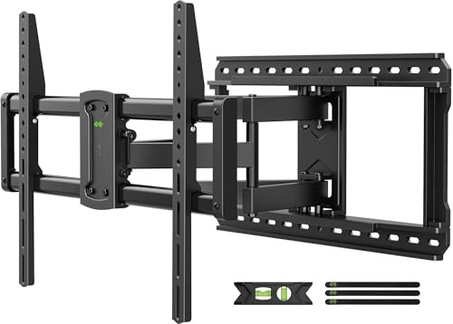 USX-MOUNT TV Wandhalterung Schwenkbar Neigbar für 37-90 Zoll TVs, TV Halterung Max.VESA 600x400mm, Fernseher Halterung bis zu 68kg, Universal Fernseher Wandhalterung mit Ausziehbar Doppelarm