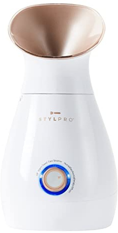 STYLPRO 4-in-1-Dampfer: Gesichtsdampfer, Aromatherapie-Diffusor, Luftbefeuchter und Handtuchwärmer - Ionischer Gesichtsnebel für Tiefenreinigung, luxuriöses Home Spa, entstaut Poren