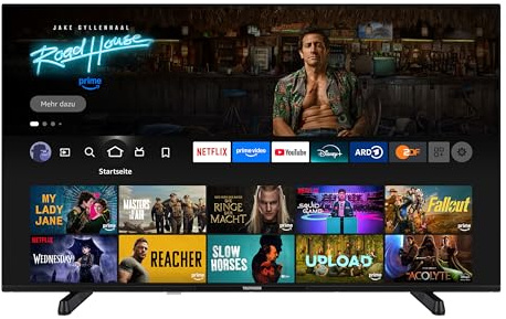 TELEFUNKEN 50 Zoll Fernseher Fire TV (4K UHD Smart TV, HDR Dolby Vision, Dolby Atmos, Triple-Tuner) XU50FO754S
