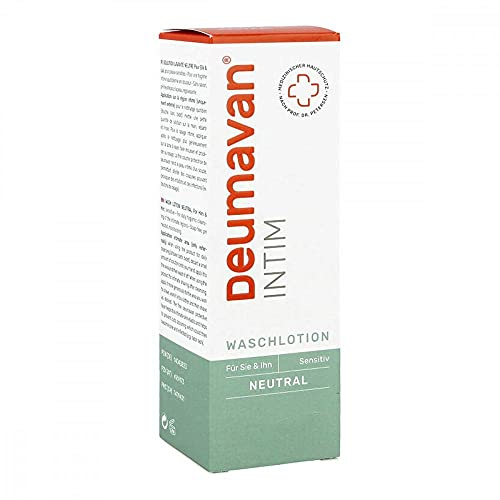 DEUMAVAN - Intim Waschlotion neutral. Zur täglichen Reinigung des äußeren Intim- und Analbereich. Für Frauen und Männer. Auch zur Intimrasur. Hypoallergen - ohne Duftstoffe (1x200 ml Flakon)