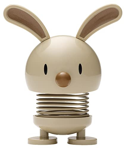 Hoptimist Osterhase, Osterdeko, Niedliche Tischdeko zu Ostern, Kleine Ostergeschenke Erwachsene, Frühlingsdeko Innen, 7,5 x 5,8 x 9 cm, Latte