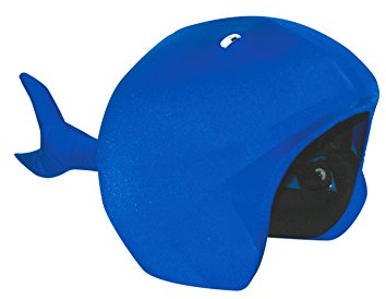 COOLCASC® Wal - Universelle Passform Skihelmabdeckung - Passen Sie den Skihelm Ihres Kindes mit Einer lustigen und niedlichen Schutzhülle an - Snowboard- und Ski-Zubehör - Einheitsgröße