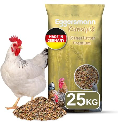 Eggersmann Körnerpick 25kg Premium Hühnerfutter - Körnerfutter Premium Geflügelfutter - Premium Körnermischung für Hühner Gänse und Enten aus natürlicher Herstellung