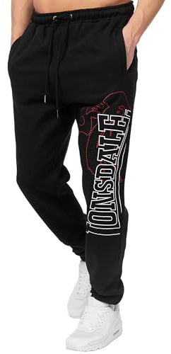 Lonsdale Herren-Jogginghose, lässige Freizeithose in lockerer Passform | Baumwollmischgewebe, weiches Innenfutter & Kordelzug in der Taille, 3-Taschen-Design, ideal für Fitnessstudio,Reisen & Alltag