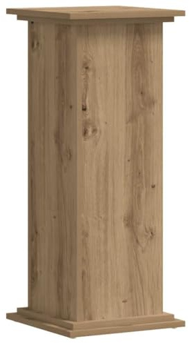 vidaXL Pflanzenständer, Blumenständer Hohle Konstruktion, Dekosäule Podest für Pflanzen Dekoartikel, Blumenhocker Blumensäule, Artisan-Eiche Holzwerkstoff