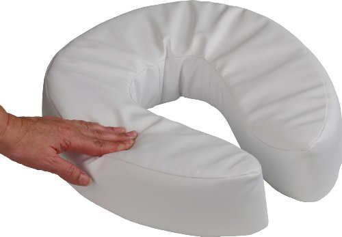 NRS Healthcare Toilettensitzerhöhung, weich, gepolstert, 100 mm