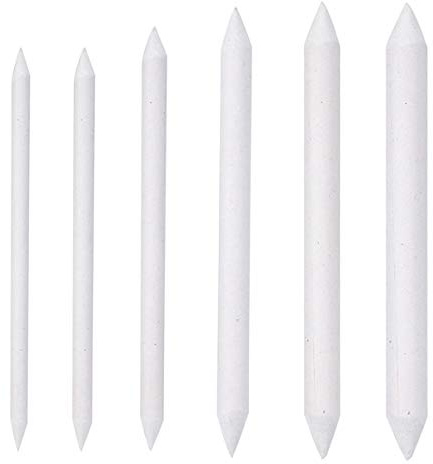 wangjiangda Papierwischer Set 6 Stück Blending Stümpfe für Student Skizze Zeichnen, Malen Zubehör, Radiergummi Stift